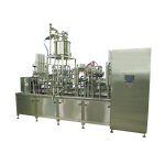 Four-lane linear cup filling and sealing machine